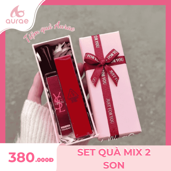 ảnh set quà mix 2 son